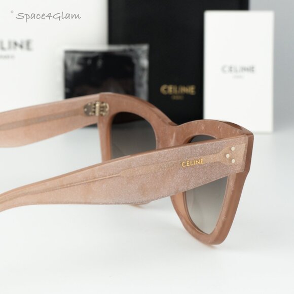 Celine Women Sunglasses Pink Gradient Brown Butterfly CL4004IN CATHERINE 74F NEW - Picture 5 of 9